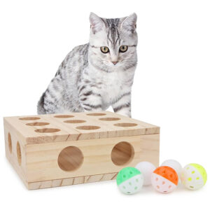 PET GAME – WOODEN BOARD TO PUT BALLS IN IT